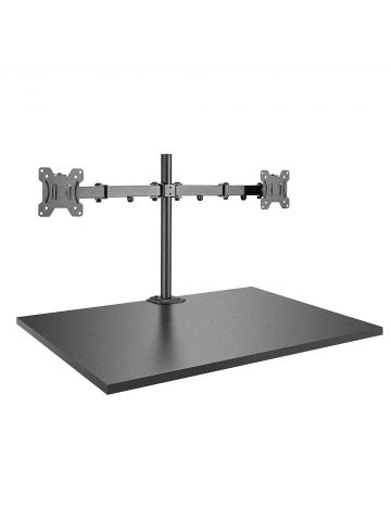 Lindy Dual Display Bracket with Pole and Desk Clamp