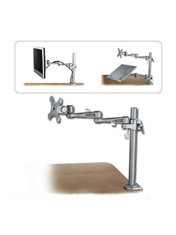 Lindy Adjustable LCD Arm for up to 10kg, Silver