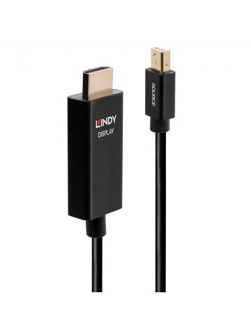 Lindy 2m Mini DP to HDMI Adapter Cable with HDR