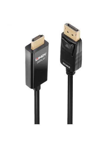 Lindy 0.5m DP to HDMI Adapter Cable with HDR