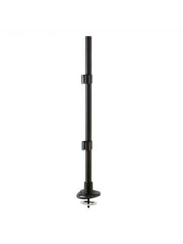 Lindy 700mm Pole with Desk Clamp and Cable Grommet, Black