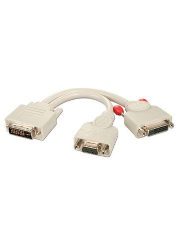 Lindy DVI-I splitter cable VGA+DVI-D