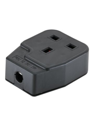 Cablenet UK Mains Socket 13Amp Rewireable Black (BS1363)