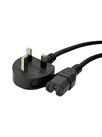 Cablenet 2m UK (13 Amp) - IEC C15 Hot Condition Black H05RN-F 1.0mm Power Leads