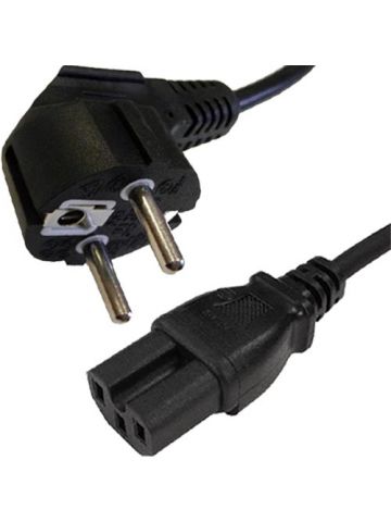 Cablenet 2.5m Right Angle Schuko - IEC C15 Hot Black H05RN-F 1.0mm Power Leads