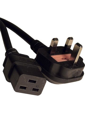 Cablenet 2.5m UK (13 Amp) - IEC C19 Black PVC 1.5mm Power Leads