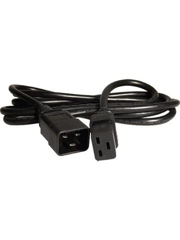 Cablenet 2.5m IEC C20 - IEC C19 H05Z1Z1-F Black LSOH 1.5mm Power Lead