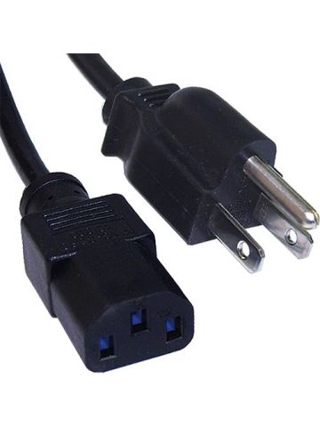 Cablenet 2m USA Plug (3 Pin) - IEC C13 Black PVC Power Leads