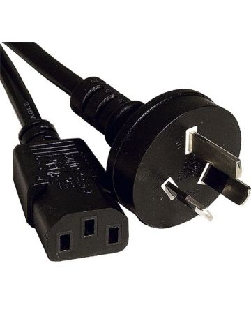 Cablenet 2m Australian (3 Pin) - IEC C13 Black PVC 0.75mm Power Leads