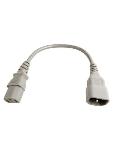 Cablenet 0.5m IEC C14 - IEC C13 Grey PVC 0.75mm Power Leads