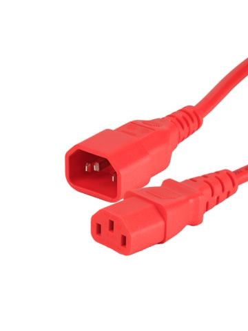 Cablenet 0.3m IEC C14 - IEC C13 Red PVC 0.75mm Power Leads