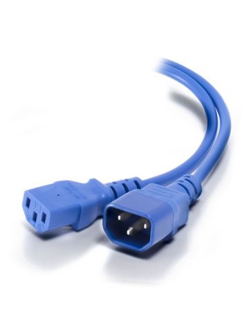 Cablenet 0.3m IEC C14 - IEC C13 Blue PVC 0.75mm Power Leads