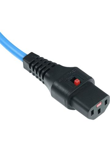 Cablenet 0.5m IEC C14 - IEC C13 IEC Lock Blue PVC 1.0mm Power Leads