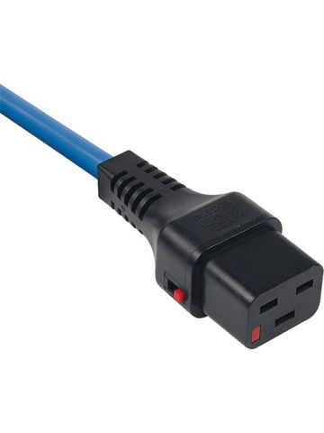 Cablenet 3m IEC C20 - IEC C19 IEC Lock Blue PVC 1.5mm Power Leads