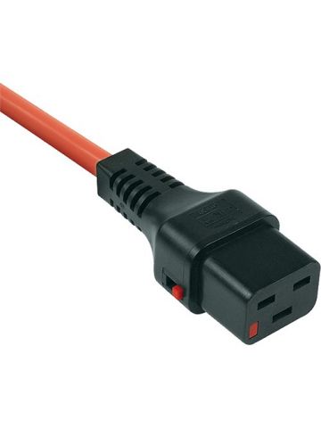 Cablenet 2m IEC C20 - IEC C19 IEC Lock Orange PVC 1.5mm Power Leads