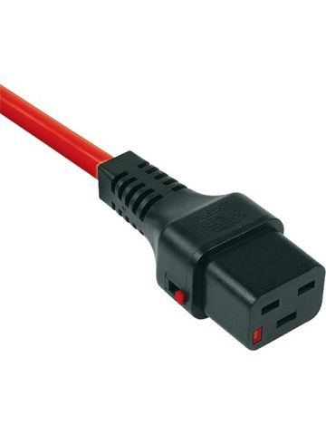 Cablenet 1m IEC C20 - IEC C19 IEC Lock Red PVC 1.5mm Power Leads