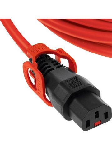 Cablenet 1.5m IEC C14 - IEC C13 IEC Lock + Orange PVC 1.0mm Power Leads