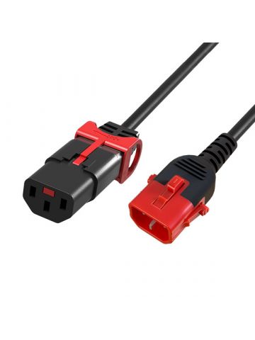 Cablenet 42-5005 power cable Black, Red 0.5 m IEC C14 IEC C13