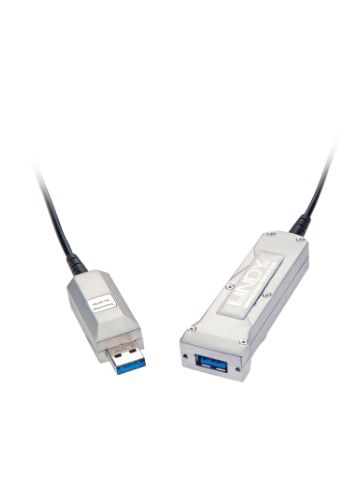Lindy 42701 USB cable 50 m USB 3.2 Gen 1 (3.1 Gen 1) USB A Black, Silver