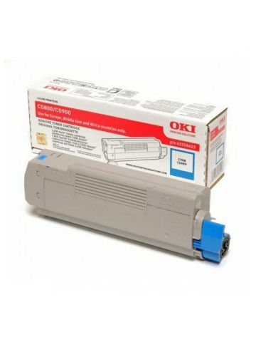 OKI 43324423 Toner cyan, 5K pages  5% coverage