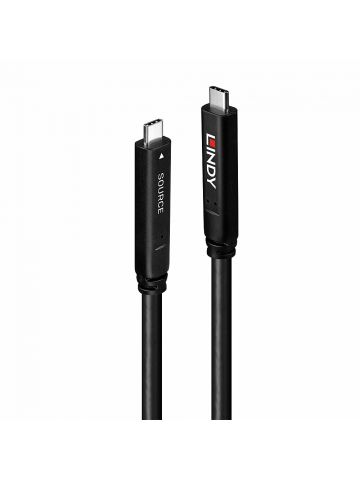 Lindy 8m USB 3.2 Gen 1 and DP 1.4 Type C Hybrid Cable