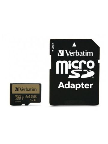 Verbatim Pro+ memory card 64 GB MicroSDHC Class 10 MLC