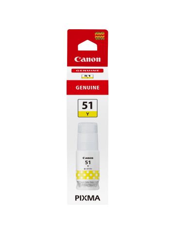 Canon 4548C001/GI-51Y Ink bottle yellow, 7.7K pages 70ml for Canon Pixma G 1520/1530