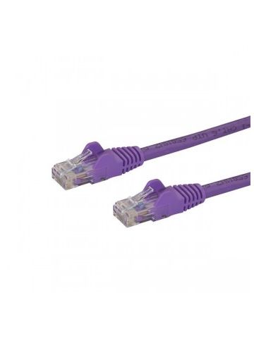 StarTech.com Cat5e Ethernet Patch Cable with Snagless RJ45 Connectors - 10 m, Purple