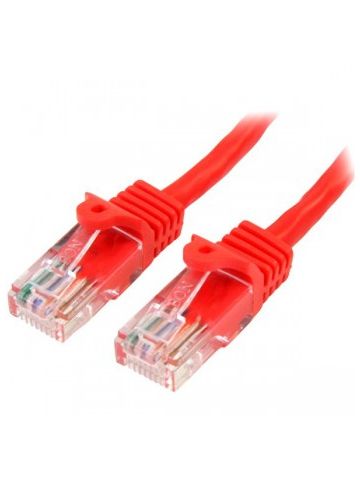 StarTech.com 45PAT50CMRD networking cable 0.5 m Cat5e U/UTP (UTP) Red