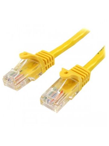 StarTech.com 45PAT50CMYL networking cable 0.5 m Cat5e U/UTP (UTP) Yellow