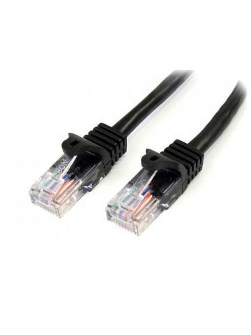 StarTech.com Cat5e Patch Cable with Snagless RJ45 Connectors - 5 m, Black