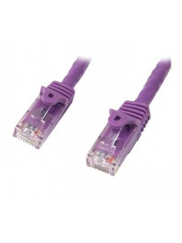 StarTech.com Cat5e Ethernet Patch Cable with Snagless RJ45 Connectors - 7 m, Purple