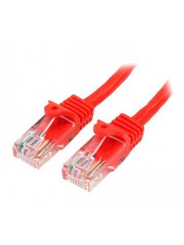 StarTech.com Cat5e Ethernet Patch Cable with Snagless RJ45 Connectors - 7 m, Red