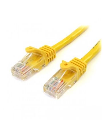 StarTech.com Cat5e patch cable with snagless RJ45 connectors �� 10 ft, yellow