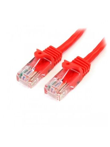 StarTech.com Cat5e patch cable with snagless RJ45 connectors �� 30 ft, red