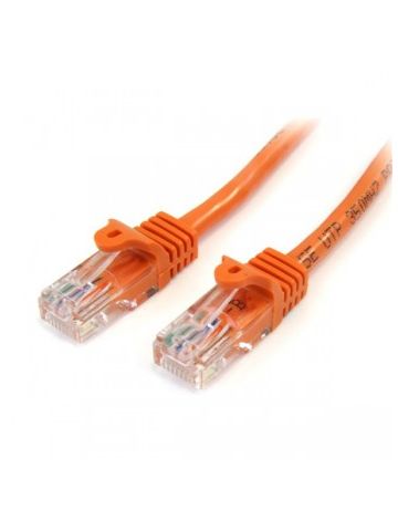 StarTech.com Cat5e patch cable with snagless RJ45 connectors �� 6 ft, orange