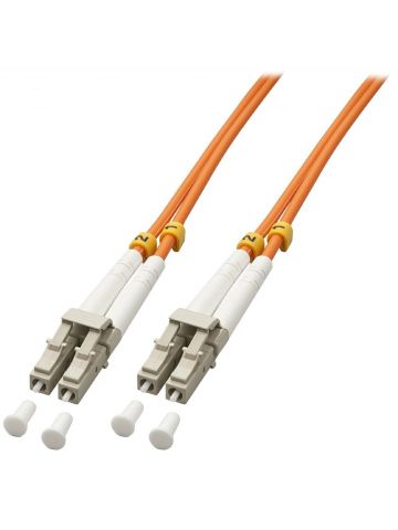 Lindy 5.0m OM2 LC Duplex fibre optic cable 5 m 2x LC Orange