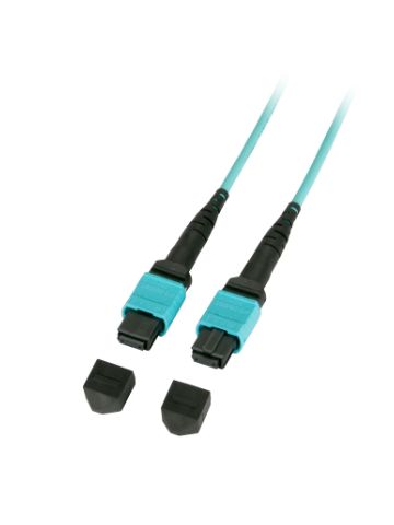 Lindy MTP (MPO) 150m fibre optic cable MPO/MTP OM3 Black,Turquoise
