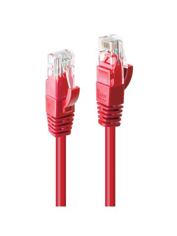 Lindy 0.5m Cat.6 U/UTP Cable, Red