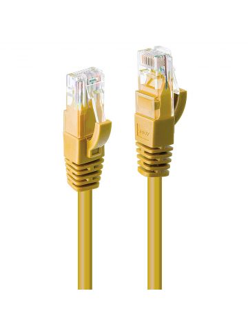 Lindy 0.3m Cat.6 U/UTP Cable, Yellow