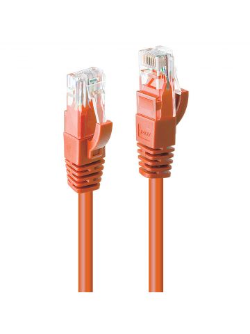 Lindy 0.3m Cat.6 U/UTP Cable, Orange