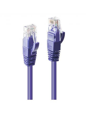 Lindy 0.5m Cat.6 U/UTP Cable, Purple