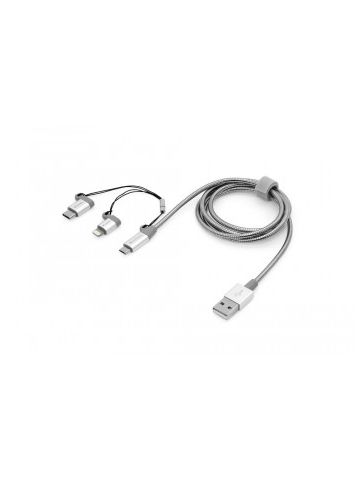 Verbatim 48870 USB cable 1 m USB A Micro-USB B Aluminium,Grey