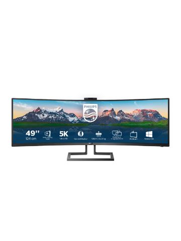 PHILIPS Brilliance P-line 499P9H Quad HD 49” Curved LCD Monitor - Black