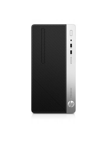 HP ProDesk 400 G5 8th gen Intel Core i7 i7-8700 8 GB DDR4-SDRAM 256 GB SSD Micro Tower Black,Silver PC Windows 10 Pro