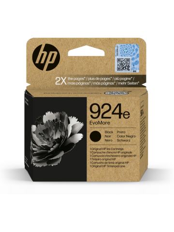 HP 4K0V0NE/924E Ink cartridge black EvoMore, 1K pages ISO/IEC 19752 for HP OJ Pro 8120/e