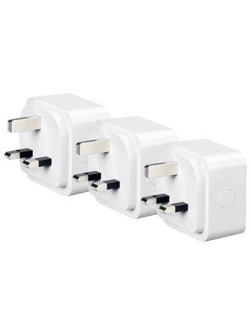 4lite WiZ Connected 3-Pin UK Smart Plug - Pack of 3