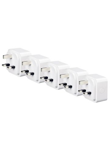 4lite WiZ Connected 3-Pin UK Smart Plug - Pack of 5