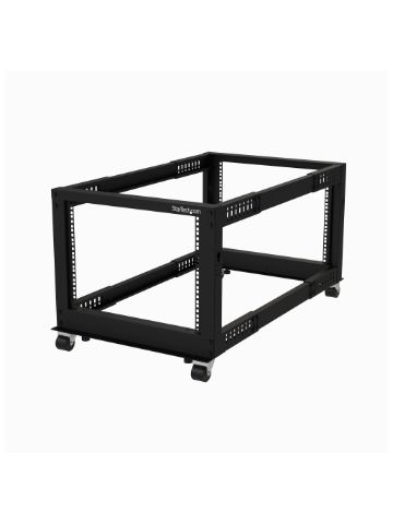 StarTech.com 8U Open Frame Rack - 4 Post - Adjustable Depth