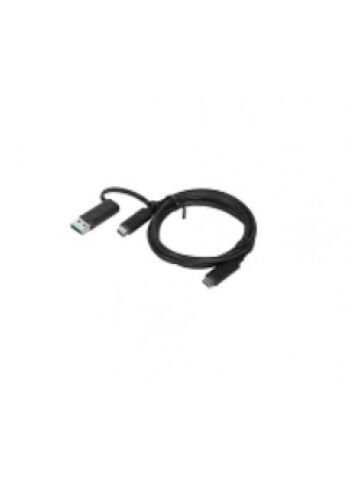 Lenovo 4X90U90618 USB cable 1 m 3.2 Gen 1 (3.1 Gen 1) USB A/USB C USB C Black